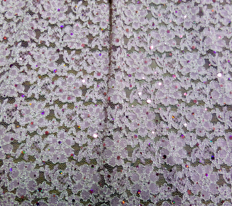 9. Lt. Pink Flower Lace With Sequins